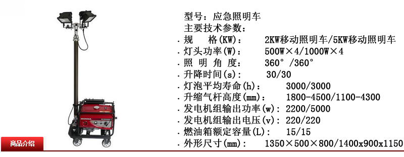 應(yīng)急照明車